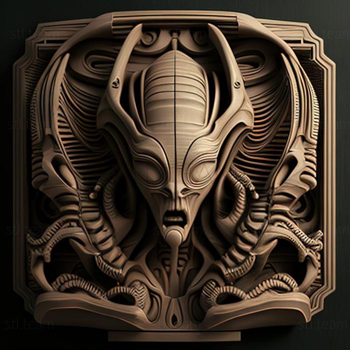 3D model st alien (STL)